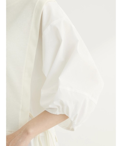 Green　Parks（グリーンパークス）の「テレコドッキングチュニック（チュニック・レディース・ブラック/ホワイト系その他2/ストライプ・FREE）」の11枚目の写真