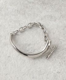 ◆メタルバー×チェーンブレスレット