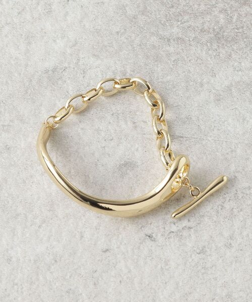 OPAQUE.CLIP(オペークドットクリップ)の「◆メタルバー×チェーンブレスレット(ブレスレット・レディース・シルバー/ゴールド・00)」の2枚目の写真