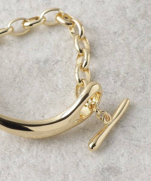 OPAQUE.CLIP(オペークドットクリップ)の「◆メタルバー×チェーンブレスレット(ブレスレット・レディース・シルバー/ゴールド・00)」の5枚目の写真