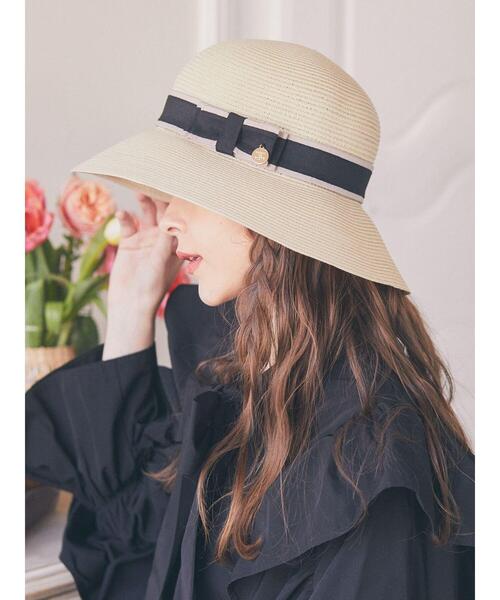Maison de FLEUR（メゾンドフルール）の「オペラリボンハット（ハット・レディース・ブラック/ライトブラウン・FREE）」の20枚目の写真
