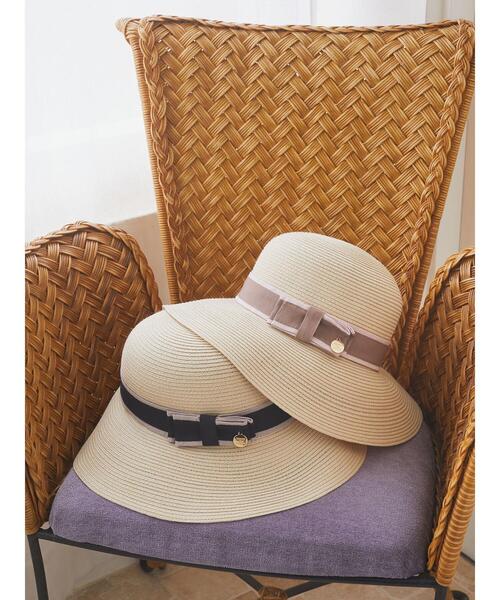 Maison de FLEUR（メゾンドフルール）の「オペラリボンハット（ハット・レディース・ブラック/ライトブラウン・FREE）」の13枚目の写真