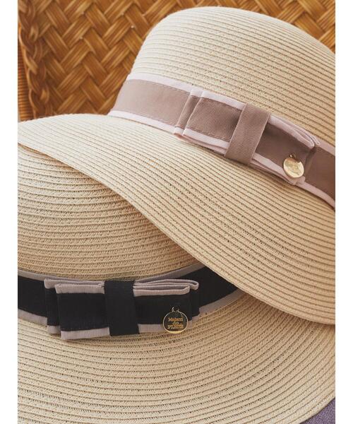 Maison de FLEUR（メゾンドフルール）の「オペラリボンハット（ハット・レディース・ブラック/ライトブラウン・FREE）」の8枚目の写真