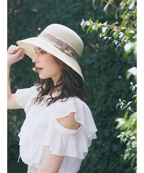 Maison de FLEUR（メゾンドフルール）の「オペラリボンハット（ハット・レディース・ブラック/ライトブラウン・FREE）」の18枚目の写真