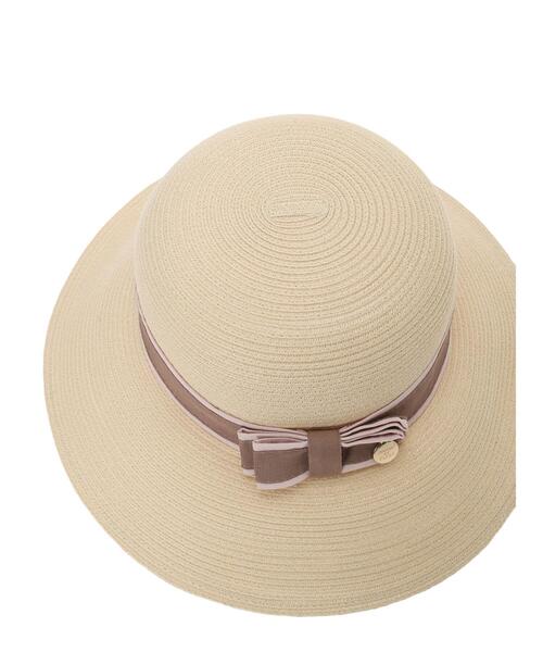 Maison de FLEUR（メゾンドフルール）の「オペラリボンハット（ハット・レディース・ブラック/ライトブラウン・FREE）」の4枚目の写真