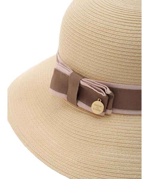 Maison de FLEUR（メゾンドフルール）の「オペラリボンハット（ハット・レディース・ブラック/ライトブラウン・FREE）」の5枚目の写真