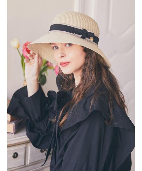 Maison de FLEUR（メゾンドフルール）の「オペラリボンハット（ハット・レディース・ブラック/ライトブラウン・FREE）」の16枚目の写真