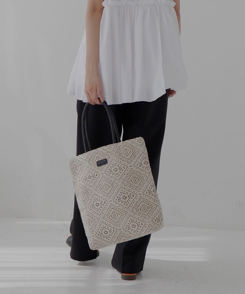 Joni Flower Jacquard Tote Bag ジャカードトートバッグ