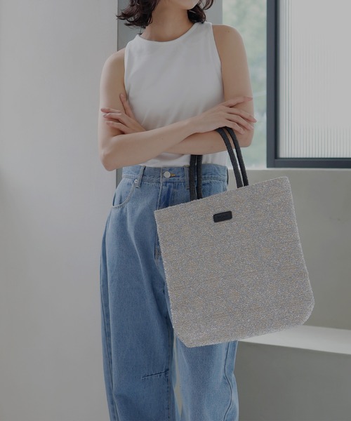 2025春夏【ZIMMERMANN】ミディアム ジャカード トート MARNI マルニ 千鳥格子 ジャカード トートバッグ TOTE MEDIUM