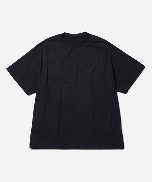 BIOTOP(ビオトープ)の「【BIOTOP original】Washable wool jersey TEE(Tシャツ/カットソー・メンズ・ネイビー/ブラック・L/M)」の2枚目の写真
