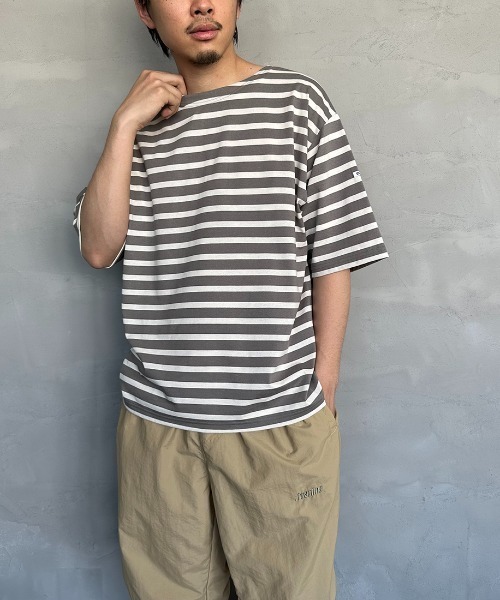 ORCIVAL（オーシバル）の「【WEB限定】[ORCIVAL/オーシバル] ボートネック ショートスリーブTシャツ（Tシャツ/カットソー・レディース・ブラック/グレイッシュベージュ/ブラック系その他/ホワイト/オレンジ・4/5）」の10枚目の写真