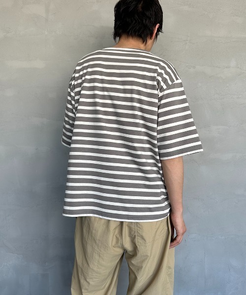 ORCIVAL（オーシバル）の「【WEB限定】[ORCIVAL/オーシバル] ボートネック ショートスリーブTシャツ（Tシャツ/カットソー・レディース・ブラック/グレイッシュベージュ/ブラック系その他/ホワイト/オレンジ・4/5）」の12枚目の写真