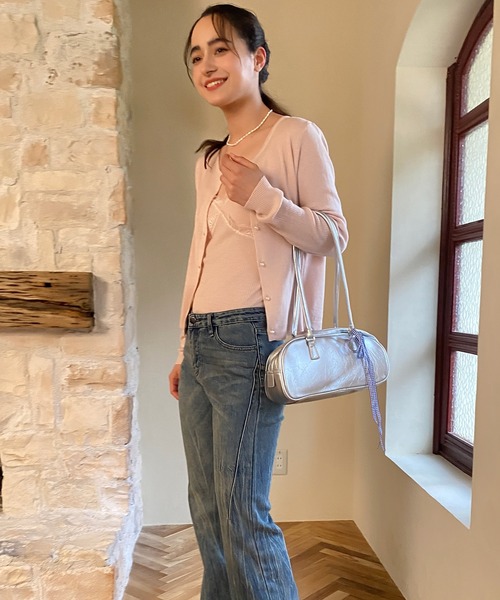 aimoha(アイモハ)の「【Aimoha】フィットフレアパンツ(デニムパンツ・レディース・ネイビー・SMALL/MEDIUM/LARGE)」の16枚目の写真