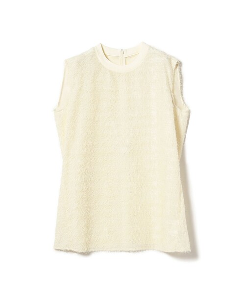 Demi-Luxe BEAMS(デミルクス ビームス)の「Demi-Luxe BEAMS / カットジャカード ノースリーブ ブラウス(シャツ/ブラウス・レディース・オフホワイト/ブラック・ONE SIZE)」の18枚目の写真