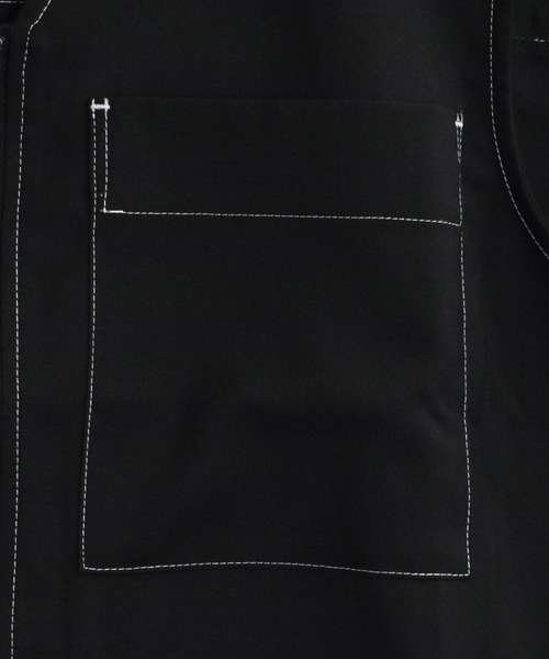 Starting Over(スターティングオーバー)の「oversize stitching vest/オーバーサイズ ステッチング ベスト(ベスト・メンズ・チャコールグレー/ブラック/カーキ・M/L/XL)」の9枚目の写真