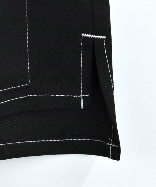 Starting Over(スターティングオーバー)の「oversize stitching vest/オーバーサイズ ステッチング ベスト(ベスト・メンズ・チャコールグレー/ブラック/カーキ・M/L/XL)」の11枚目の写真