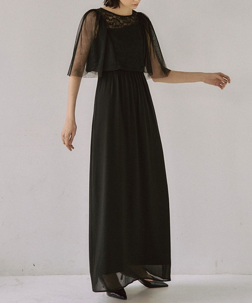 セール】2way puff tulle dress 【低身長向けサイズあり】（ドレス