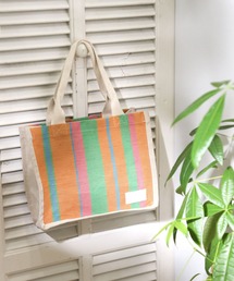 [A4サイズ収納可能]BF JUICY COLORSストライプバッグ