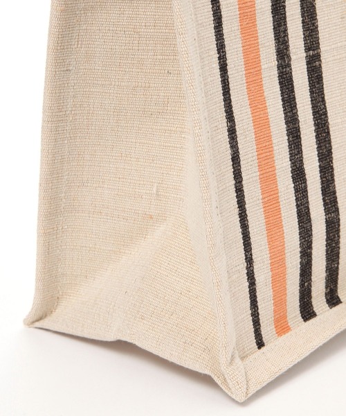 BAYFLOW（ベイフロー）の「[A4サイズ収納可能]BF JUICY COLORSストライプバッグ（トートバッグ・レディース・ブラック/ネイビー/ピンク・0）」の10枚目の写真