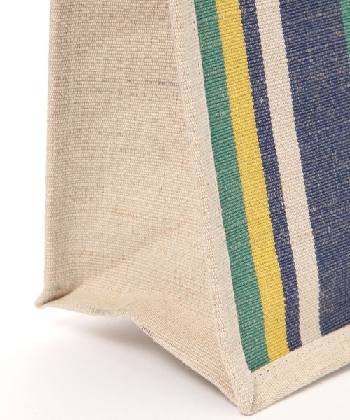 BAYFLOW（ベイフロー）の「[A4サイズ収納可能]BF JUICY COLORSストライプバッグ（トートバッグ・レディース・ブラック/ネイビー/ピンク・0）」の14枚目の写真