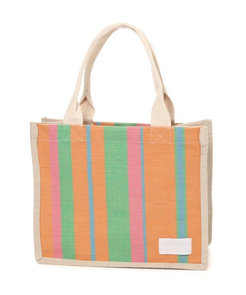 BAYFLOW（ベイフロー）の「[A4サイズ収納可能]BF JUICY COLORSストライプバッグ（トートバッグ・レディース・ブラック/ネイビー/ピンク・0）」の16枚目の写真