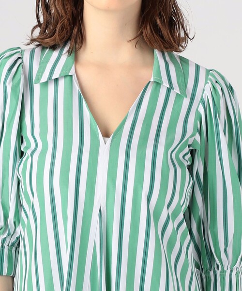 GANNI ストライプ シャツドレス