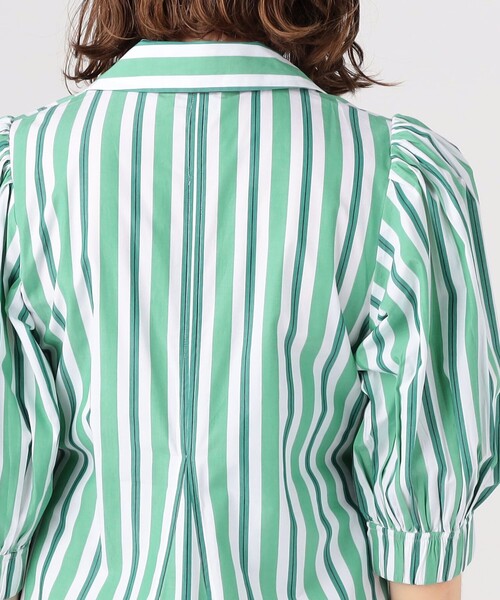 GANNI ストライプ シャツドレス