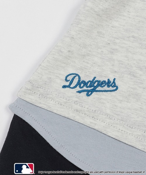 petit main（プティマイン）の「【MLB】切替カバーオール（ロンパース・キッズ・ネイビー/オフホワイト/レッド・70cm/80ｃｍ）」の8枚目の写真