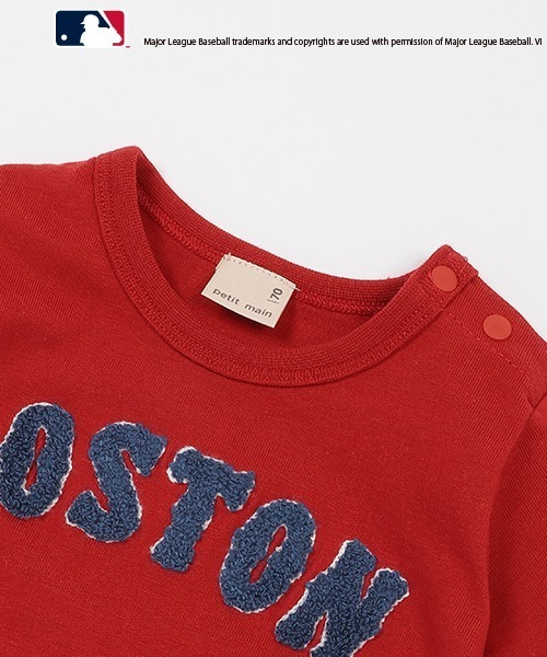 petit main（プティマイン）の「【MLB】切替カバーオール（ロンパース・キッズ・ネイビー/オフホワイト/レッド・70cm/80ｃｍ）」の14枚目の写真