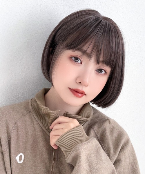 プティカットボブ 」 ウィッグ ボブ ショート 自然 フルウィッグ