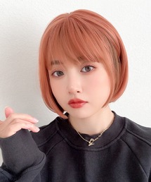 Brightlele | 「 プティカットボブ 」 ウィッグ ボブ ショート 自然 フルウィッグ ミニボブ ショートボブ(ウィッグ)