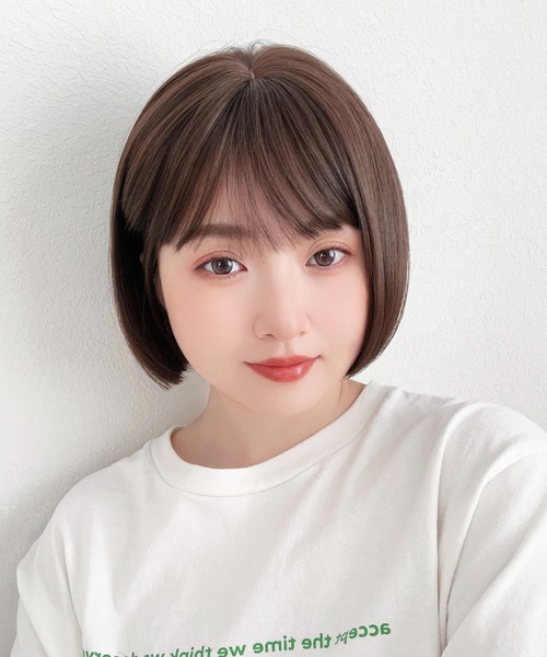 プティカットボブ 」 ウィッグ ボブ ショート 自然 フルウィッグ