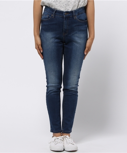 WEGO（ウィゴー）の「WEGO/フィラメントスキニーパンツ（デニムパンツ・レディース・ダークインディゴブルー/ブラック/インディゴブルー/ブルー系その他・SMALL/LARGE/MEDIUM）」の5枚目の写真