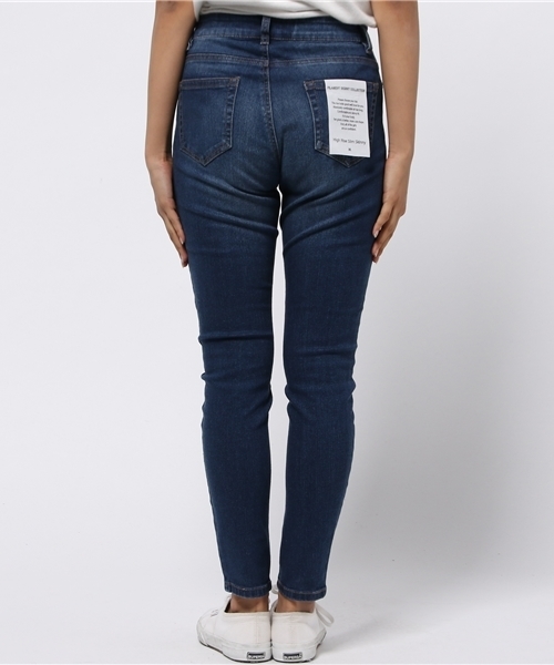 WEGO（ウィゴー）の「WEGO/フィラメントスキニーパンツ（デニムパンツ・レディース・ダークインディゴブルー/ブラック/インディゴブルー/ブルー系その他・SMALL/LARGE/MEDIUM）」の7枚目の写真