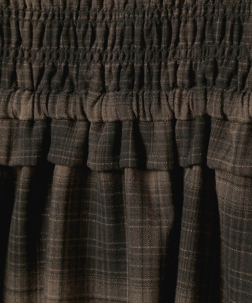 Heather（ヘザー）の「オンブレチェックキャミワンピース 132631