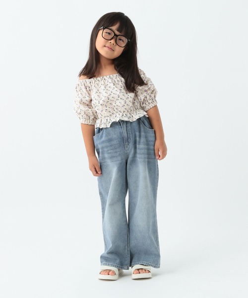 10C REPIPI（ジューシーレピピ）の「【10C REPIPI】ワイドホックデニムパンツ（デニムパンツ・キッズ・ブルー系その他/ブラック/ライトブルー・110cm/120cm/130cm）」の16枚目の写真