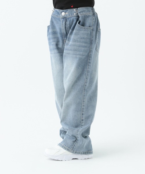 10C REPIPI（ジューシーレピピ）の「【10C REPIPI】ワイドホックデニムパンツ（デニムパンツ・キッズ・ブルー系その他/ブラック/ライトブルー・110cm/120cm/130cm）」の18枚目の写真