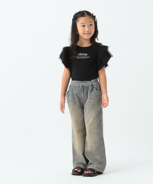 10C REPIPI（ジューシーレピピ）の「【10C REPIPI】ワイドホックデニムパンツ（デニムパンツ・キッズ・ブルー系その他/ブラック/ライトブルー・110cm/120cm/130cm）」の21枚目の写真