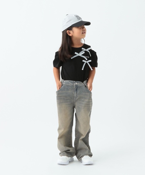 10C REPIPI（ジューシーレピピ）の「【10C REPIPI】ワイドホックデニムパンツ（デニムパンツ・キッズ・ブルー系その他/ブラック/ライトブルー・110cm/120cm/130cm）」の22枚目の写真