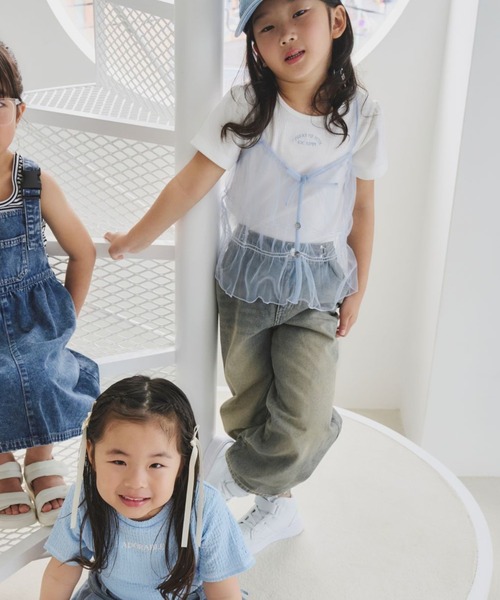 10C REPIPI（ジューシーレピピ）の「【10C REPIPI】ワイドホックデニムパンツ（デニムパンツ・キッズ・ブルー系その他/ブラック/ライトブルー・110cm/120cm/130cm）」の10枚目の写真