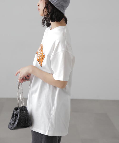 FREE'S MART（フリーズマート）の「カレッジロゴビッグＴシャツ（Tシャツ/カットソー・レディース・ネイビー/レッド/ホワイト・FREE）」の7枚目の写真