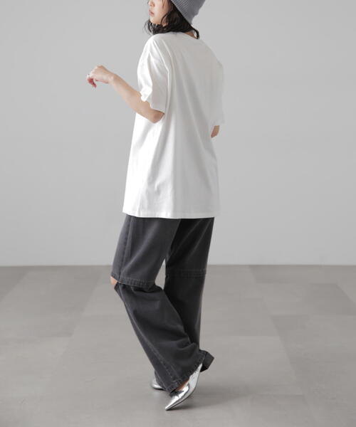 FREE'S MART（フリーズマート）の「カレッジロゴビッグＴシャツ（Tシャツ/カットソー・レディース・ネイビー/レッド/ホワイト・FREE）」の11枚目の写真