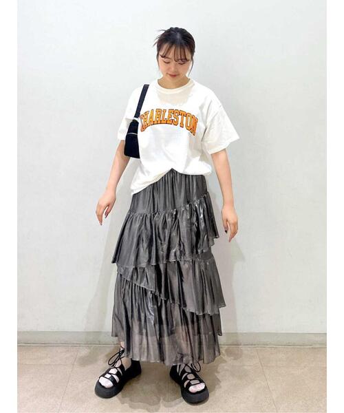 FREE'S MART（フリーズマート）の「カレッジロゴビッグＴシャツ（Tシャツ/カットソー・レディース・ネイビー/レッド/ホワイト・FREE）」の14枚目の写真