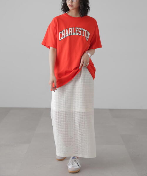 FREE'S MART（フリーズマート）の「カレッジロゴビッグＴシャツ（Tシャツ/カットソー・レディース・ネイビー/レッド/ホワイト・FREE）」の20枚目の写真