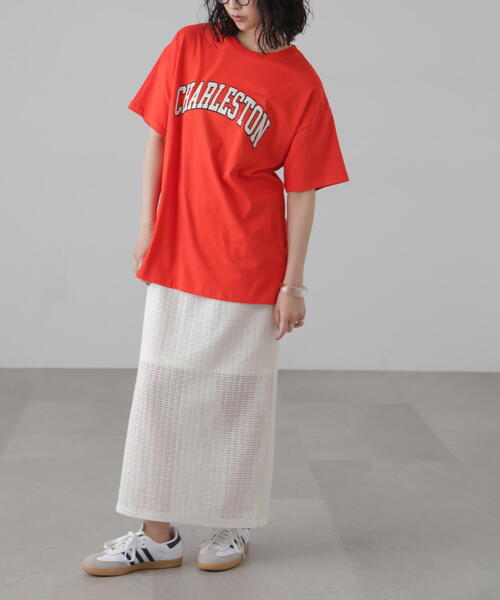 FREE'S MART（フリーズマート）の「カレッジロゴビッグＴシャツ（Tシャツ/カットソー・レディース・ネイビー/レッド/ホワイト・FREE）」の21枚目の写真