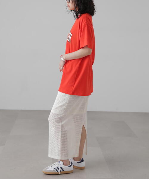 FREE'S MART（フリーズマート）の「カレッジロゴビッグＴシャツ（Tシャツ/カットソー・レディース・ネイビー/レッド/ホワイト・FREE）」の22枚目の写真