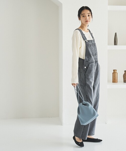 coen（コーエン）の「デニムオーバーオール（サロペット/オーバーオール・レディース・ダークグレー/コバルトブルー・M/L）」の5枚目の写真