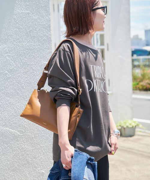 Spick & Span(スピックアンドスパン)の「シルケット天竺ロゴロンTEE2(Tシャツ/カットソー・レディース・ブラック/ライトグレー/ホワイト/ベージュ・FREE)」の15枚目の写真