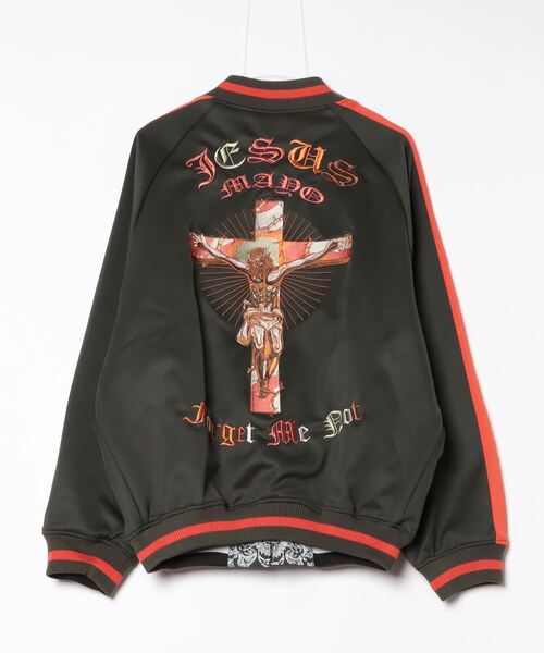 ROYAL FLASH(ロイヤルフラッシュ)の「MAYO/メイヨー/ESUS MAYO Paisley Embroidery Reversible Souvenir Track Jacket(スカジャン・メンズ・カーキ・L)」の3枚目の写真