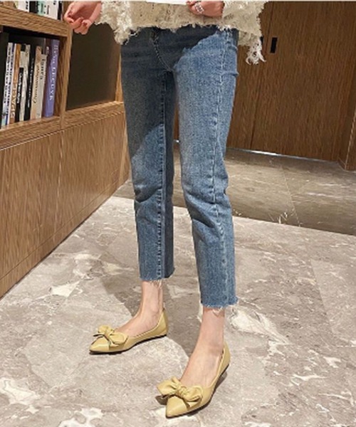 Silly（シリー）の「【リボンで大人ガーリー】ポインテッドトゥリボンパンプス（パンプス・レディース・ベージュ/イエロー/ブラック・SMALL/MEDIUM/LARGE）」の12枚目の写真